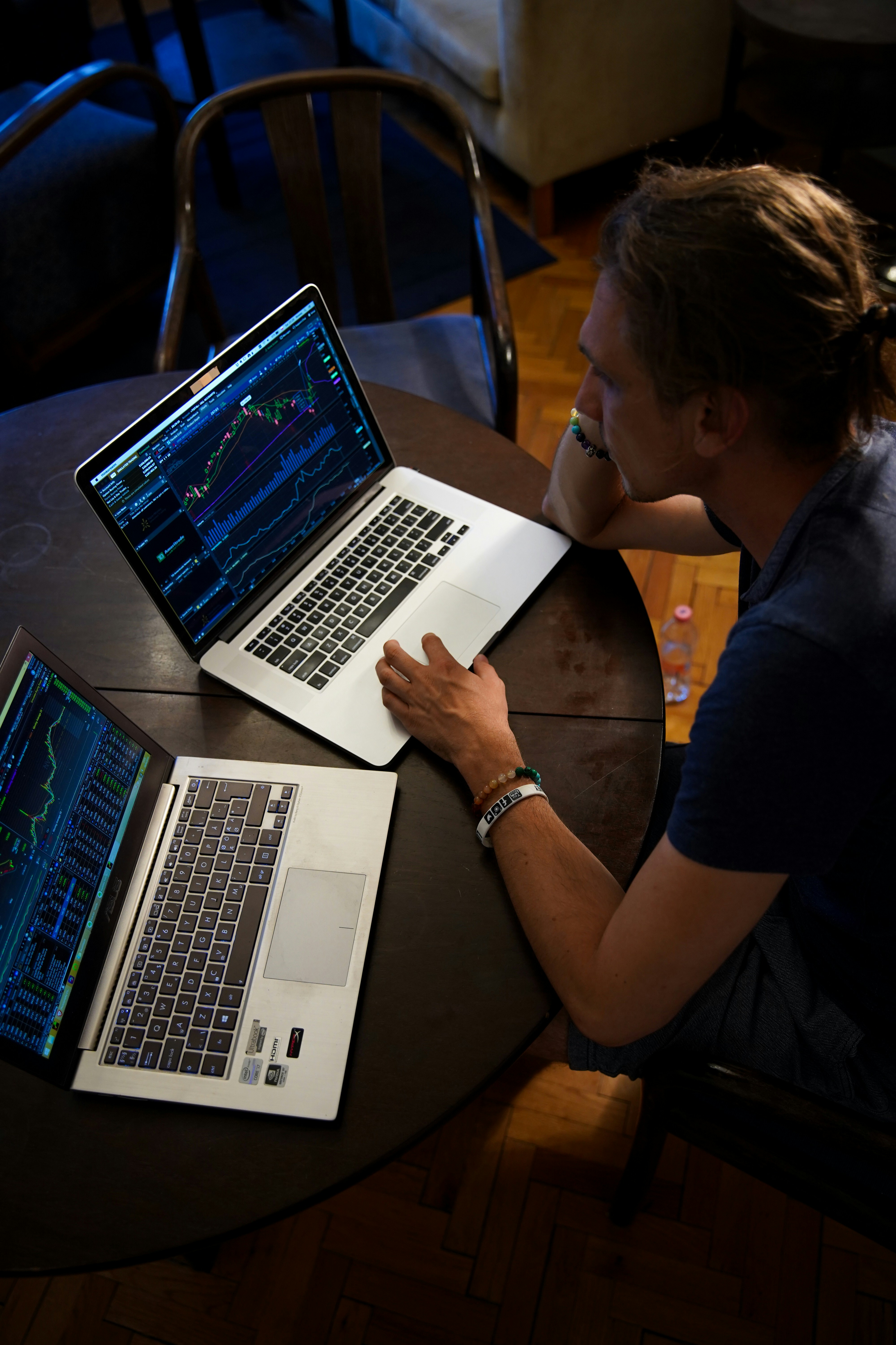 man coding on laptops