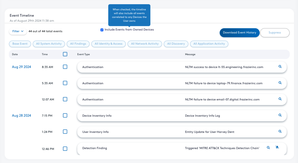 automatic detection planning website interface