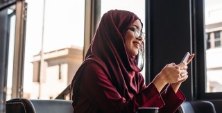woman on phone